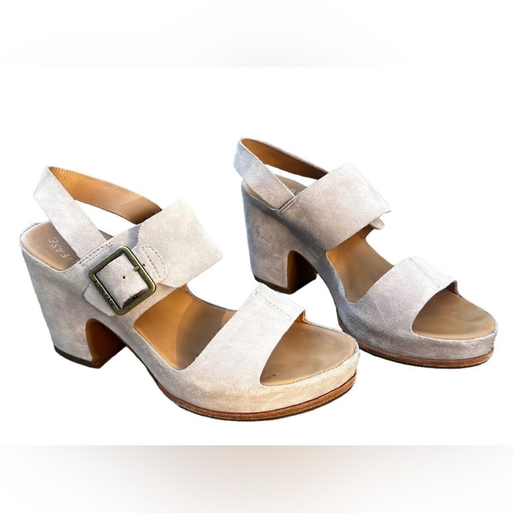 Kork-Ease San Carlos  Sandal -‎ Block Heel -  pink suede Leather - BOHO - 9